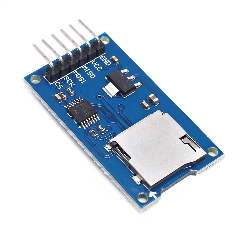 Micro SD card module TF card reader/writer SPI interface with level conversion chip