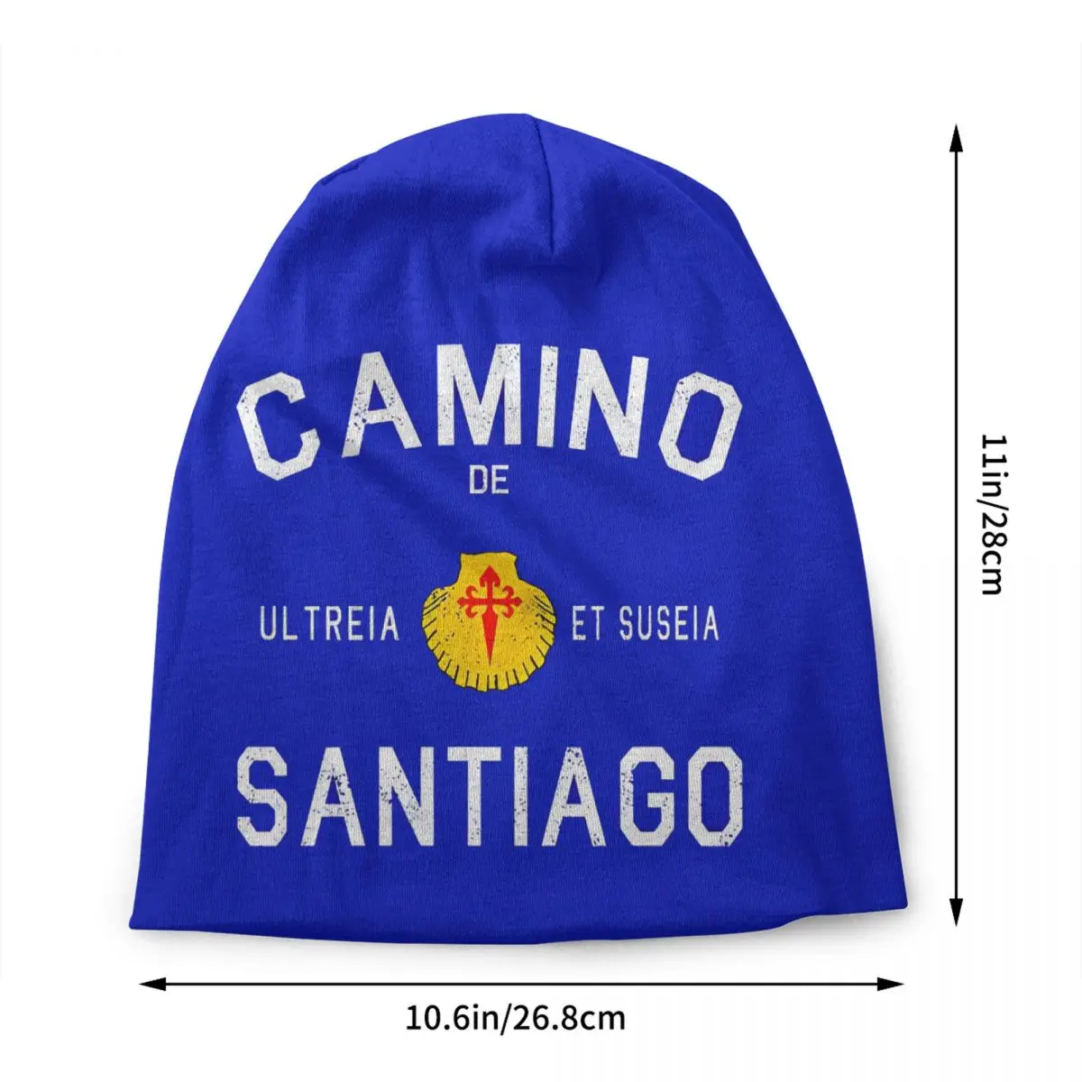Custom Santiago De Compostela Art Shell Bonnet Hat Knitting Hats Cool Unisex Adult Buen Camino Warm Winter Skullies Beanies Caps