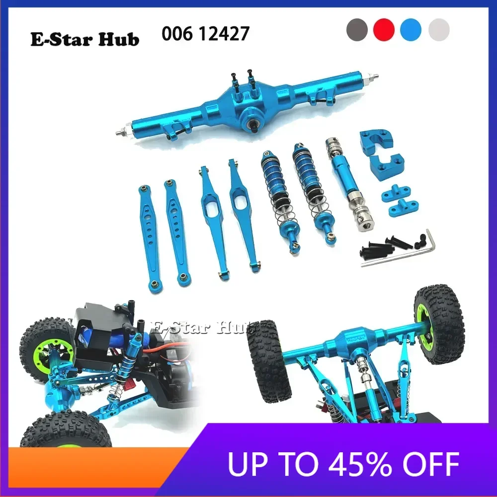 E-Star Hub Differential Rear Axle Fixing Components Drive Shaft Absorber Rod for WLtoys 1/12 124006 12423 12427 Metal Upgrade Pa