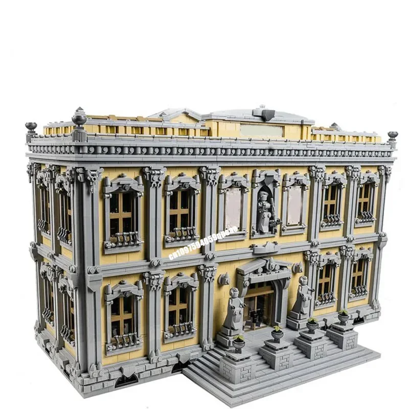 Nuovo 13861 Pz Città di Vendita Caldo Street View Moc Corte Casa Modello Puzzle Personalizzato Fai Da Te Idee Creative Giocattoli Per Bambini Regali Di Compleanno