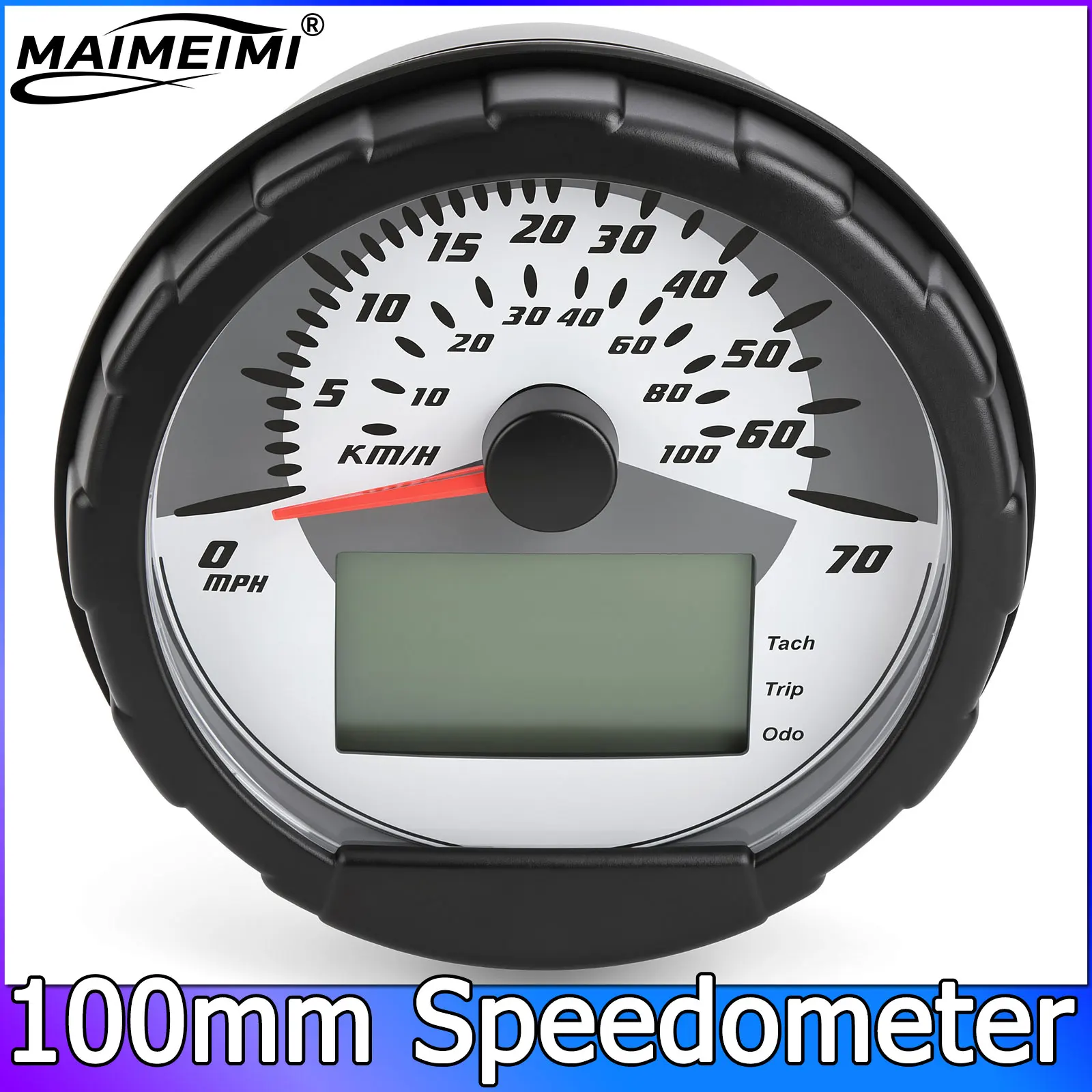  100mm Speedometer 0-70MPH 0-100KM/H Cluster Assembly 3280528 3280431 Replacement for Polaris Sportsman 400 450 500 600 700