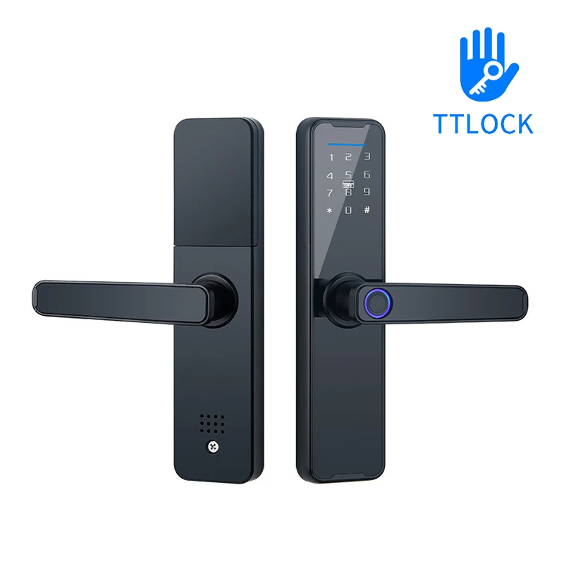 TTLock APP Remote Control Smart Fingerprint Card Password Code Lock With Key 5050 Lock Mortise