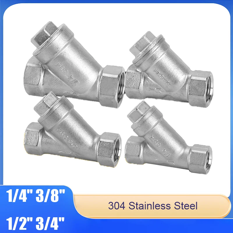

304 Stainless Steel Y-Shaped Filter Internal Thread Filter Tap Water Thread Filter Valve Explosion-Proof And Pressure-Resistant