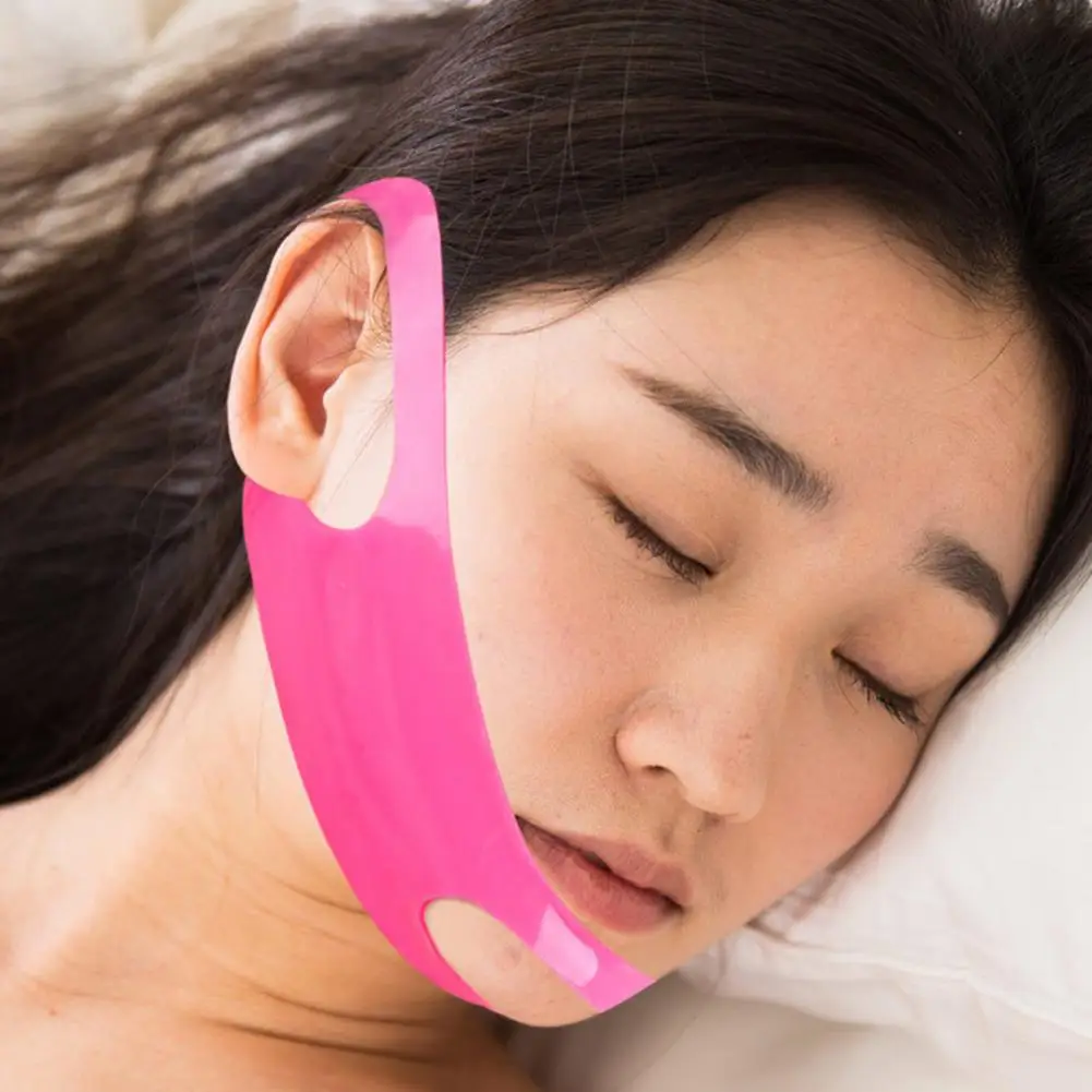 Washable Face Lifting Strap Face Contouring Band Silicone V Line Lifting Chin Strap for Face Skin for Cheek for Sleeping
