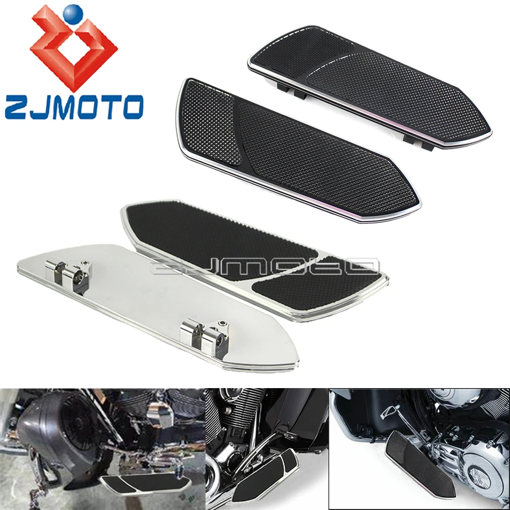 Motorcycle Front Footboard Pedals For Harley Touring FLHR FLHX Softail Slim Deluxe FLSTN 1984-16 Lower Rider Floorboard Footrest