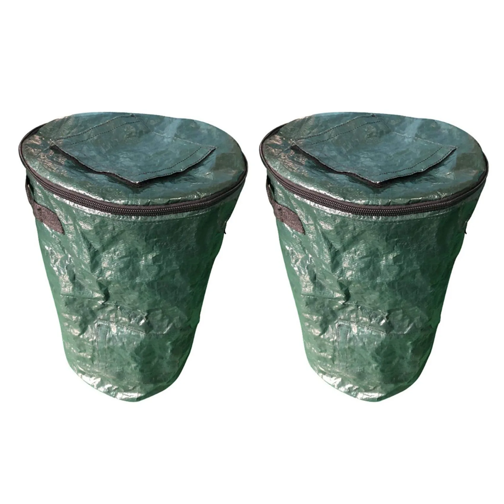 ABUL-2X Collapsible Compost Bin,Yard Waste Bag, Reusable Heavy Duty Garden Leaf Waste Bag Yard Compost Bin Composting Fruit