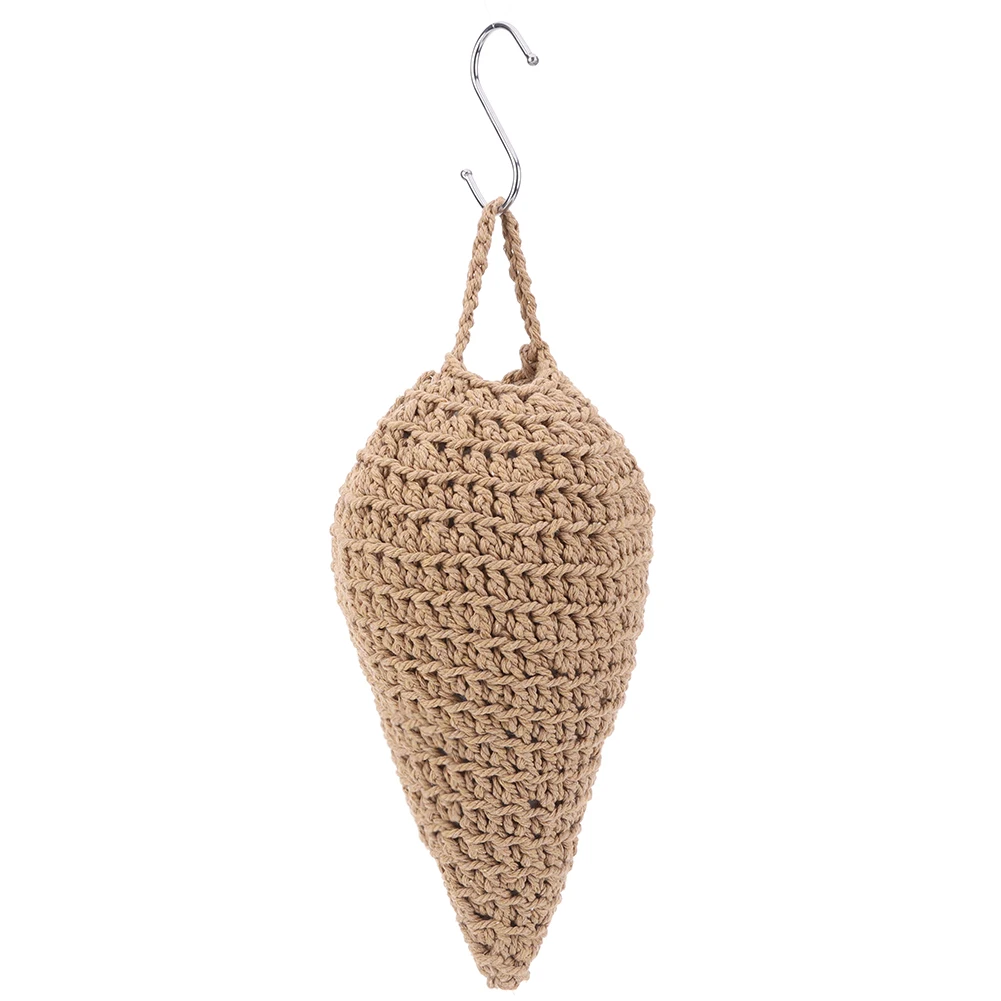 Crochet Wasp Nest Decoy Fake Hornet Nest with Hook Faux Hornets Nest Repellent Wasp Nest Trap for Housewarming Gift