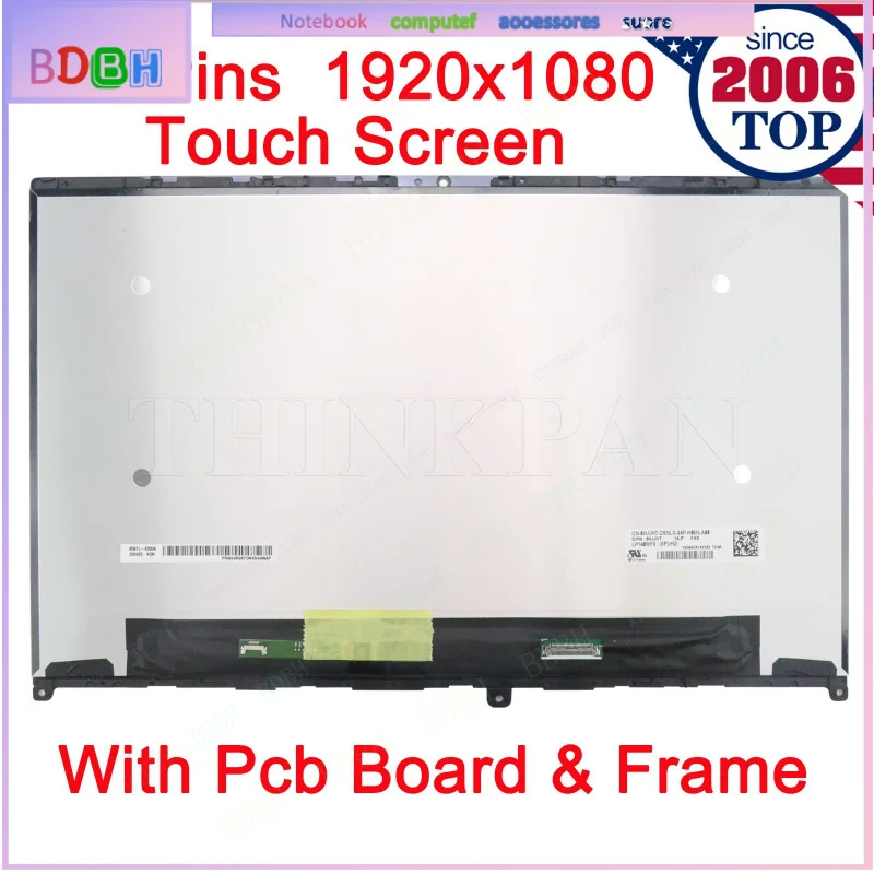 LCD Display Touch Screen LP140WF9 SPH2 for For For Lenovo Ideapad Flex 5-14IIL05 81X1