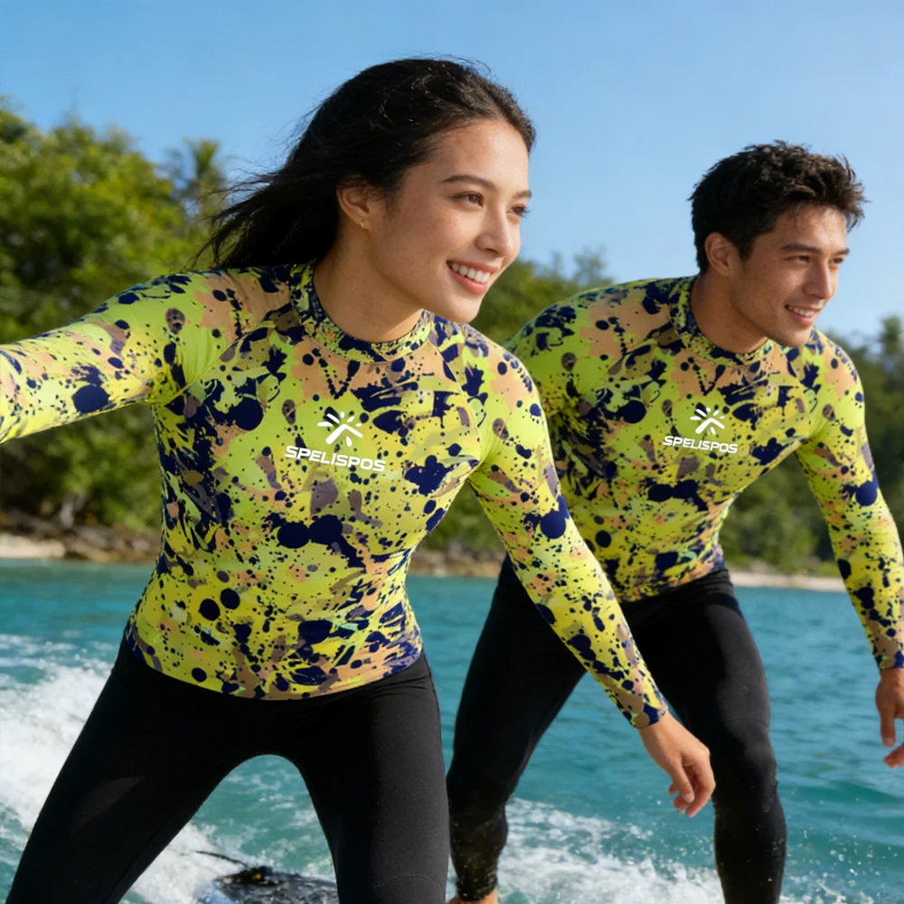 

Long Sleeve Men's and Women's Surfing Clothing RashGuard Surf Beachwear HighQuality Swimsuit Top for Water Sport Fishing Touring