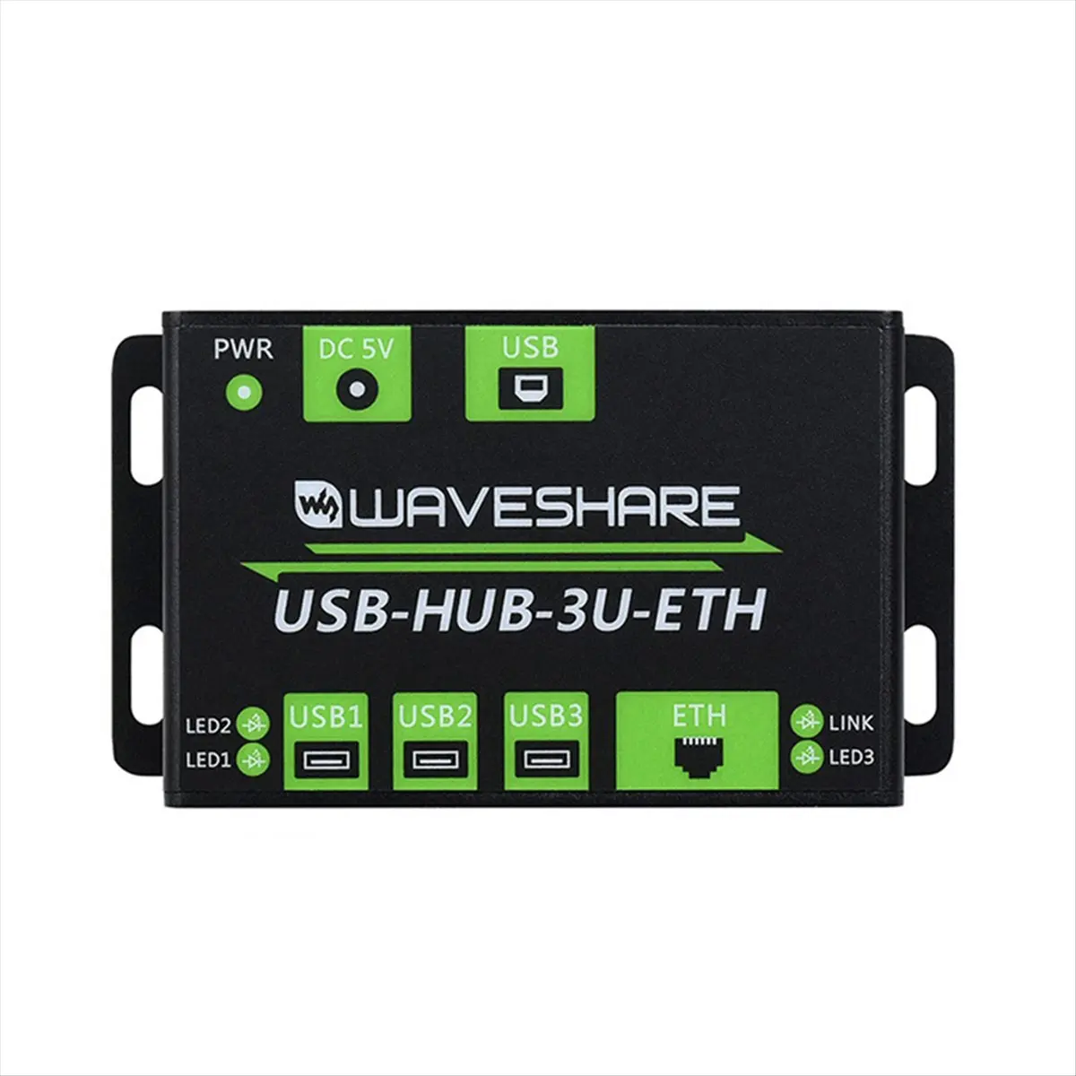 HU√◆ND  Industrial Grade Multifunctional USB HUB Extending 3-Port USB Hub+100M Ethernet Port USB-HUB-3U-ETH