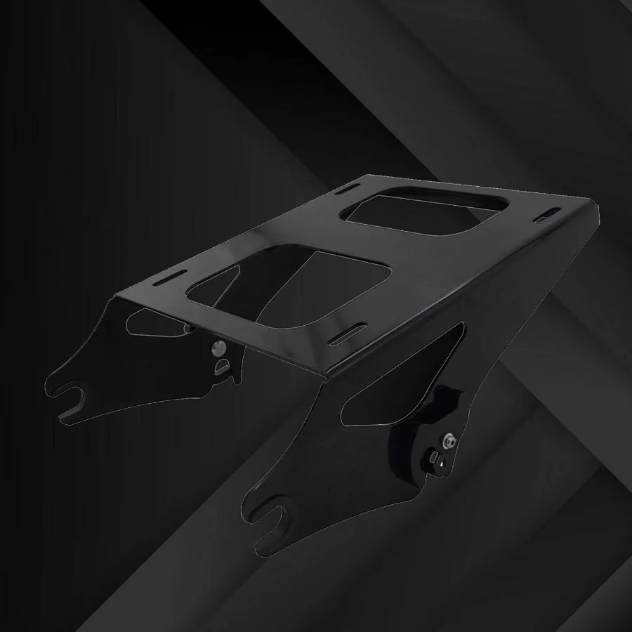 رف أمتعة مثبت على حزمة جولة من TwoUp مع مجموعة أدوات لرسو السفن ذات 4 نقاط لدراجة Harley Touring Road Glide Electra Glide Road King Stre