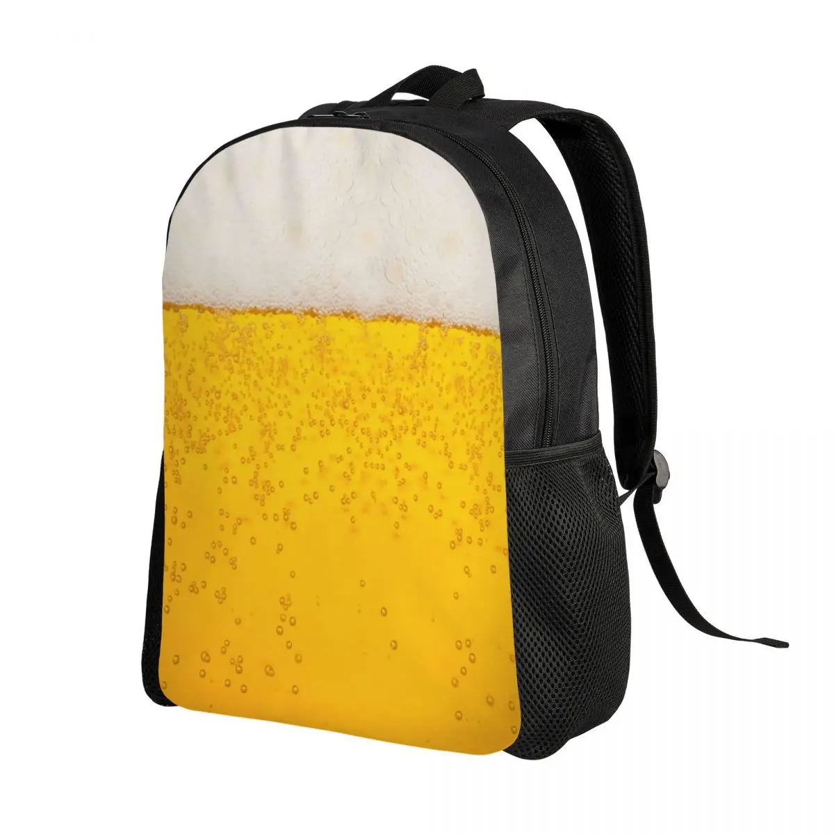 Customized Beer Realistic Bubbles Foam Backpacks Men Women Fashion Bookbag for School College Drinking Lover Bags