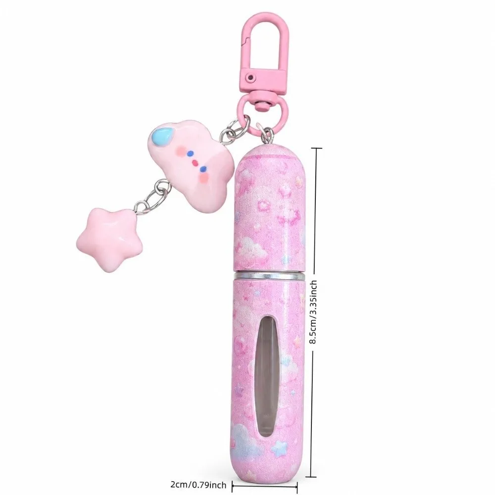 5ml Mini Perfume Bottle Cloud Leak-proof Liquid Cosmetic Container with Key Ring Refillable Perfume Atomizer Bottle Travel view 6