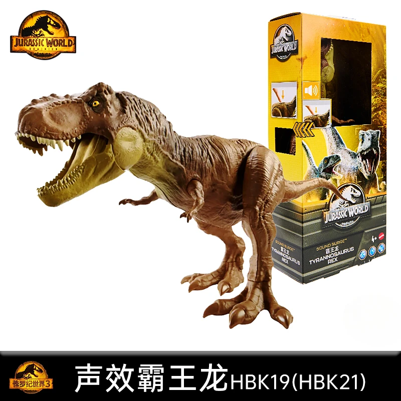 Original Mattel Jurassic World Dinosaur Action Figures Toys for Boys Anime Dino Tyrannosaurus Rex Giganotosaurus Juguetes Gift