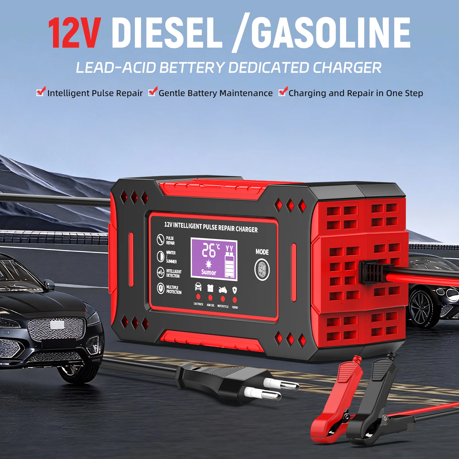 12V 6A Dedicated Outdoor Power Supply Battery Charger 230V to 12V Portable, Safe, and Stable for RV Camping view 6