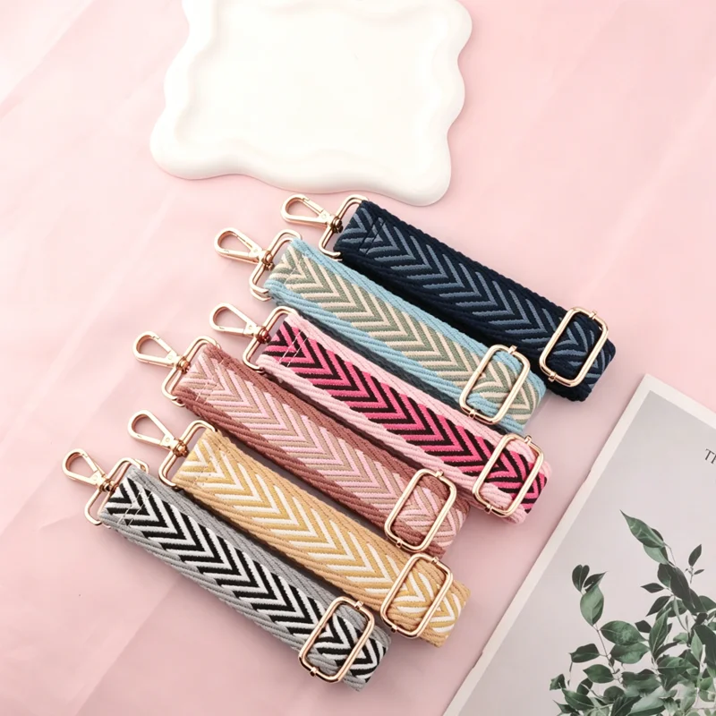 Nylon Shoulder Bag Strap Adjustable Women 3.8CM Bag Belt Str