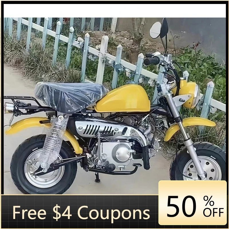 

RsNew mini 125cc fuel-powered motorcycle SUV with handlebars, collapsible body, compact design, suitable for adults and children