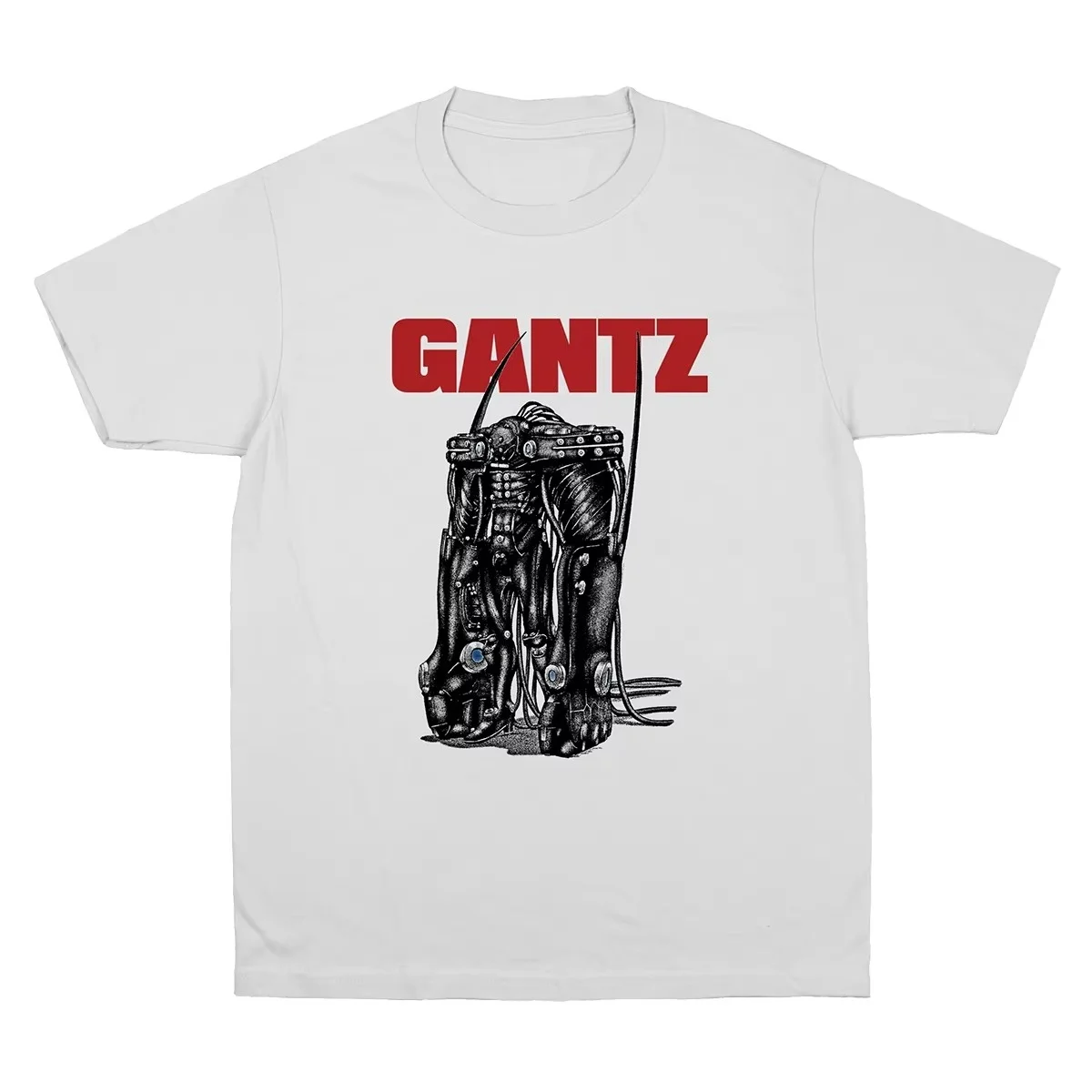 Men GANTZ Anime Manga Graphic T Shirt Vintage Loose Oversized Short Sleeve Tee Streetwear Unisex Retro Sci-fi Print Casual Tops