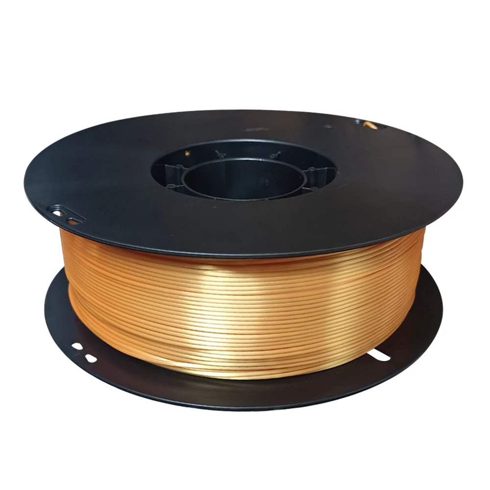 250 g, 500 g, 1 kg PLA-Seide, Gold, 1,75 mm, PLA-Luxus-Seidenglanz, 3D-Drucker-Filament, glänzendes Seidengefühl wie für 3D-Druckmaterialien