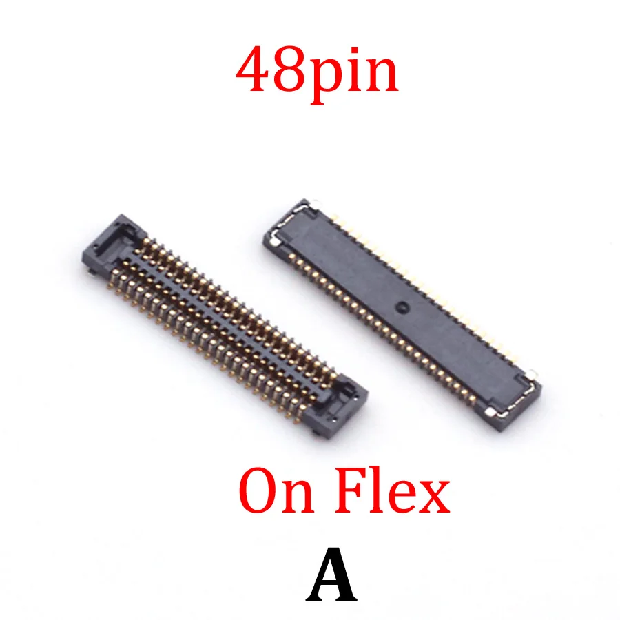 5pcs 48 60 Pin LCD Display Screen FPC Connector For Samsung Galaxy S6 S7 Edge G920 G930 G935 G925 G928 F V/Note5 N920/Note4 N910