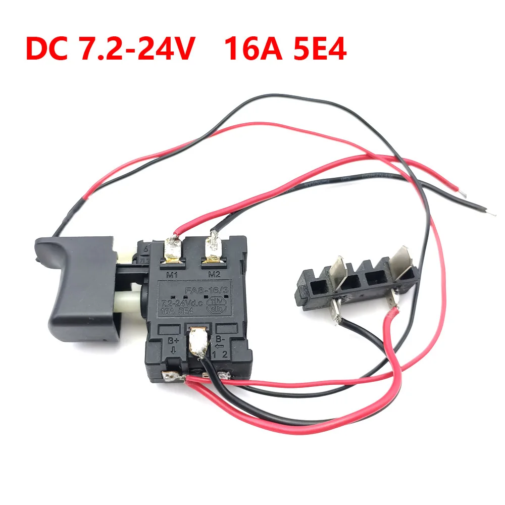 FA8-16/3 7.2V-24V 16A 5E4 for Lithium Battery a knife and saw Switch Speed Control Switch with LED Tool Accessories