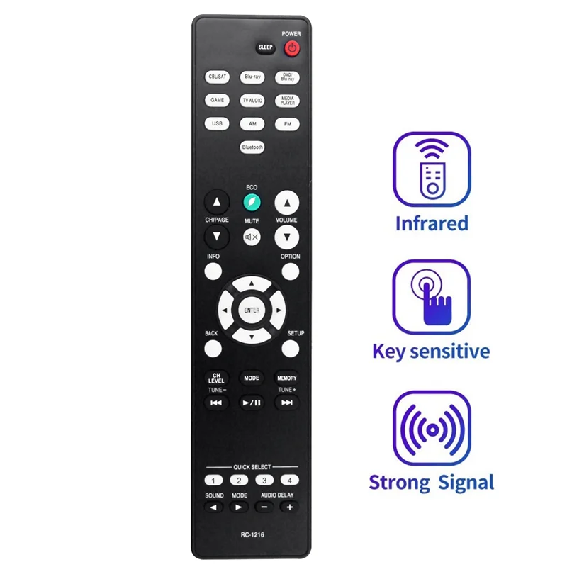 RC-1216 Replace Remote Control for AV Surround Receiver AVR-S530BT AVRS530BT AVR-S540BT AVRS540BT AVR-X550BT