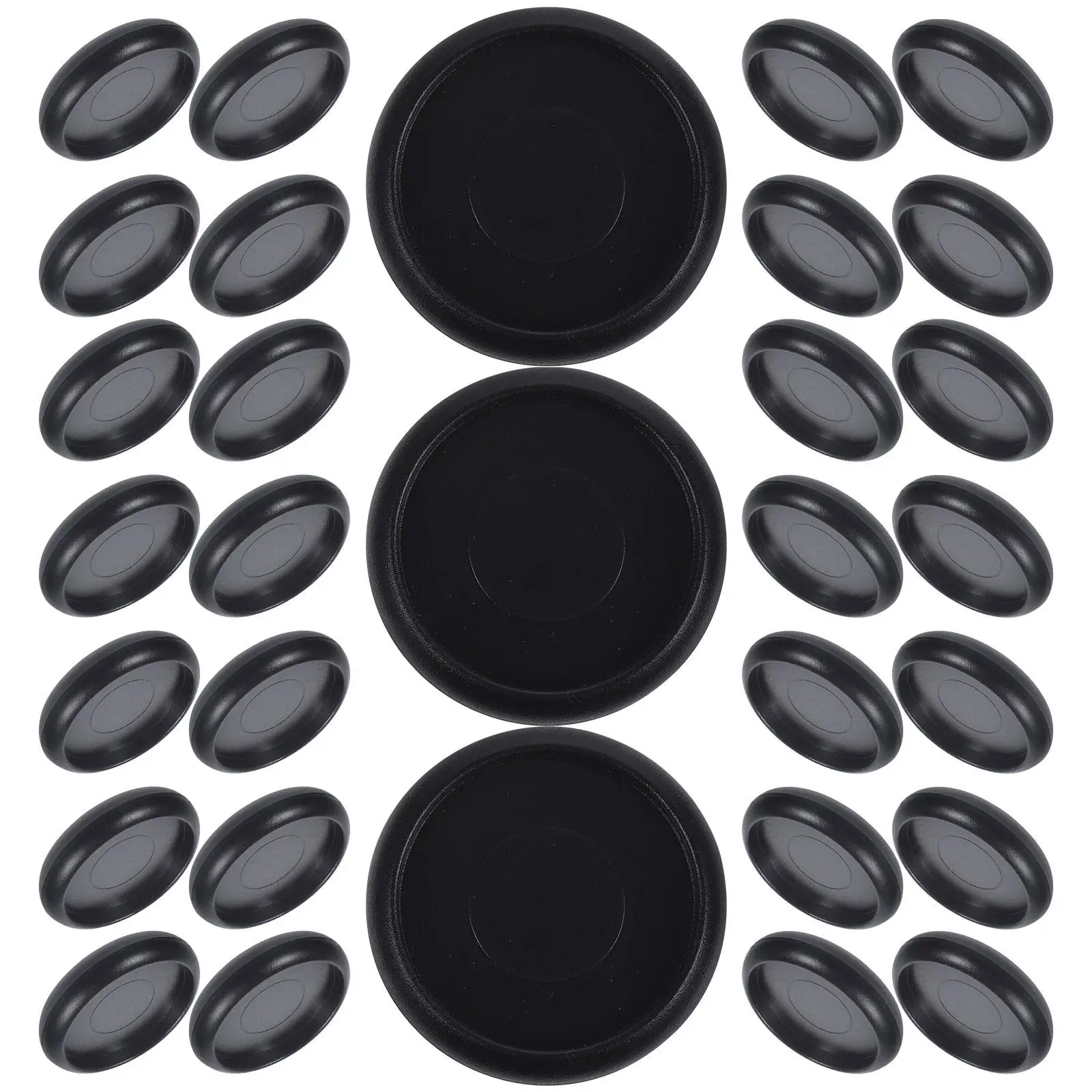 44 Pcs Notepad Binding Buckle Black Rings Craft Stationery Accessories Discbound Circa Binders Loose Leaf Abs Discs Office