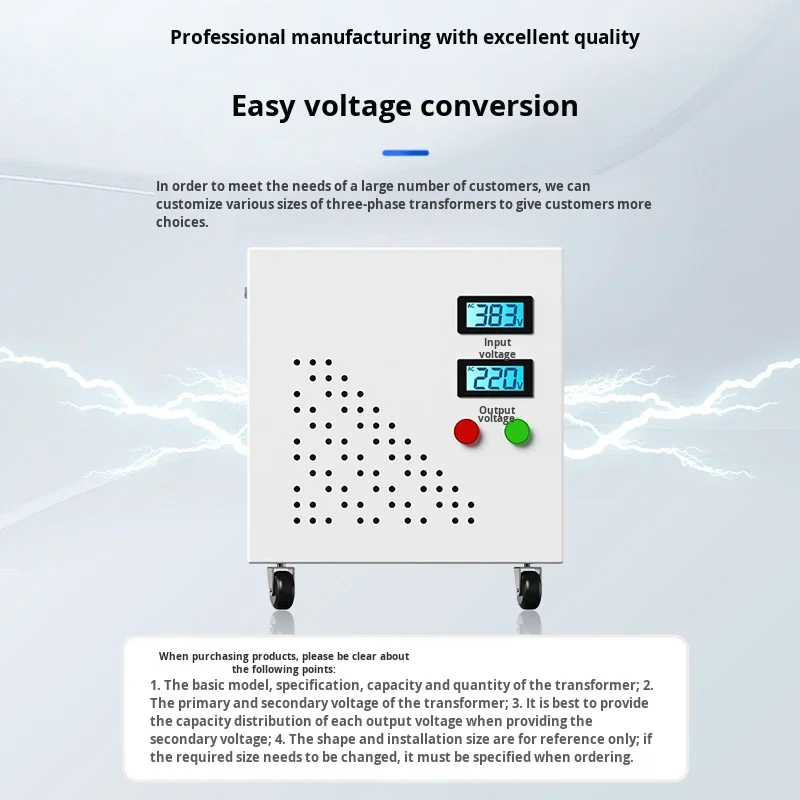 Factory Supply Wholesale Price Three-phase Dry-type Transformer 10kva 415v to 380v to 220v Isolation Distribution Transformer