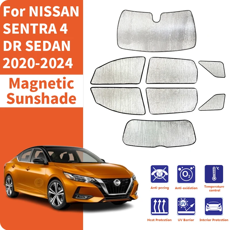 

Солнцезащитные козырьки на окна автомобиля, защита от ультрафиолета, индивидуальный заказ для NISSAN SENTRA 4-дверный седан 2020-2024