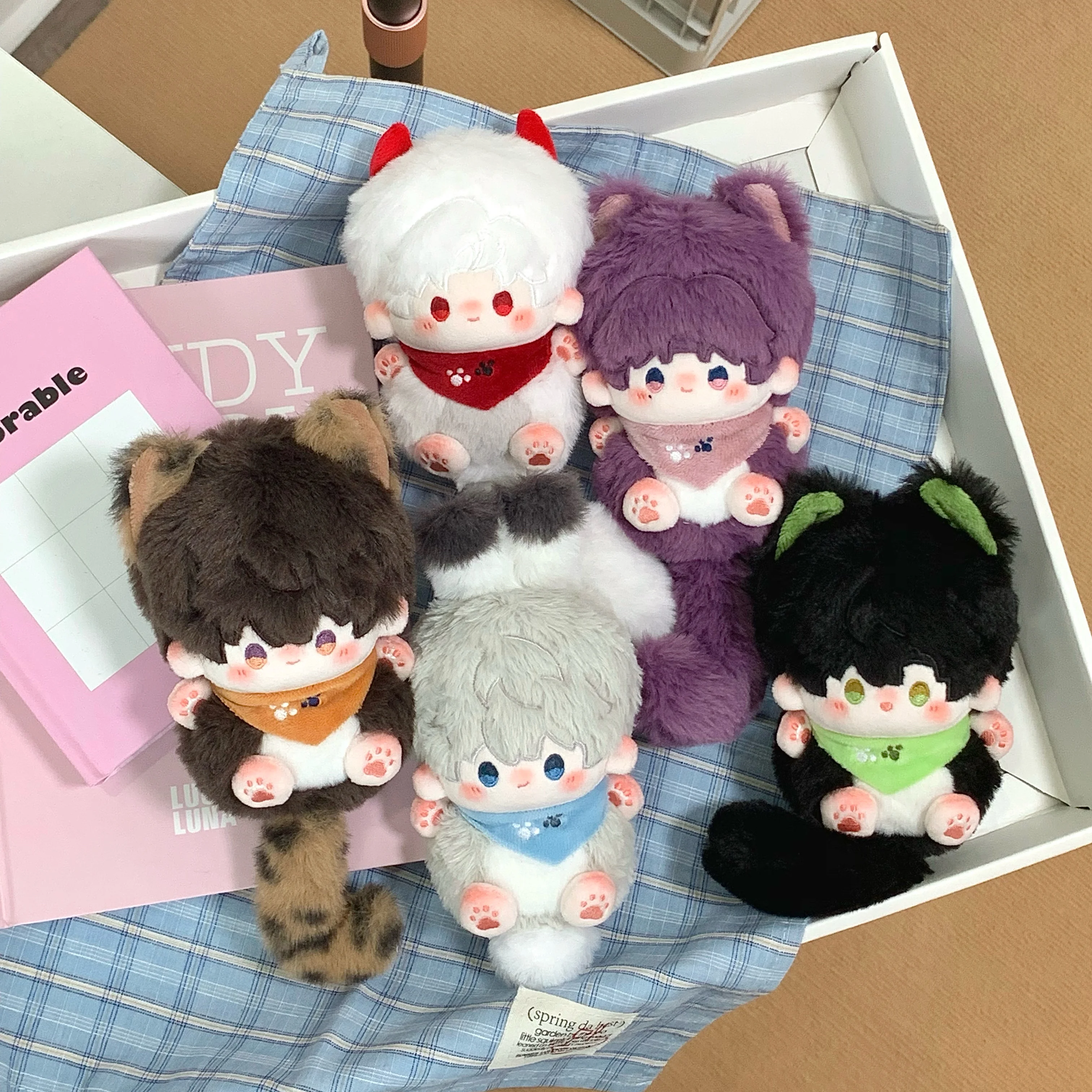 Love and Deepspace 10cm Beast Body Cotton Doll Cute Sylus Rafayel Xavier Zayne Caleb Original Fan Made Anime Plush Gift