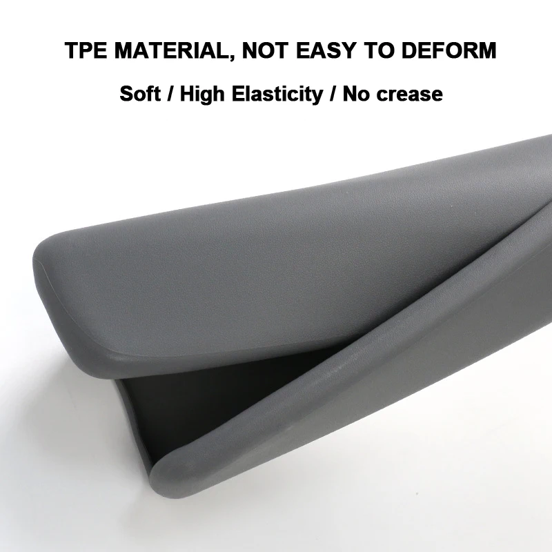 Car Armrest Box Cover For Tesla Model 3 Y 2023 Center Console Panel Protector Pad Soft TPE Cover Auto Decor Interior Accessories