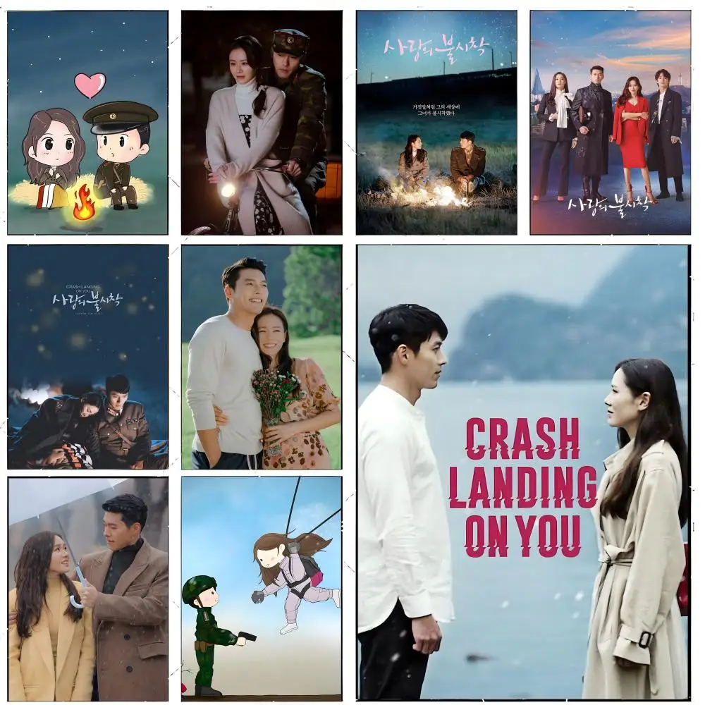 korean drama wall print C-Crash Landing on You Poster Premium Decor Art & Gift for Household Lounge Home Ornaments