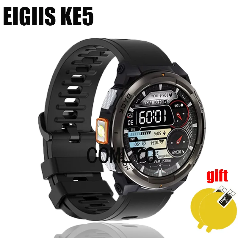 For EIGIIS KE5 Strap Smart watch Silicone Soft Wristband Band Bracelet Screen protector film