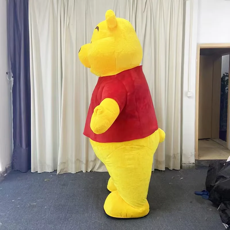 Adult Walkable Giant Full Body Inflatable Bear Mascot Costume Blow up Suit for Stage Wear Character Fancy Dress No Battery