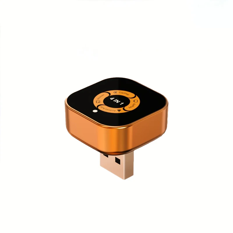TrolinkTek 2026 Upgrade Adapter 4w1 Carplay Bezprzewodowy Android Auto Mirror Link Smart MiNi AI Box USB Auto Connect Plug and Play — 2