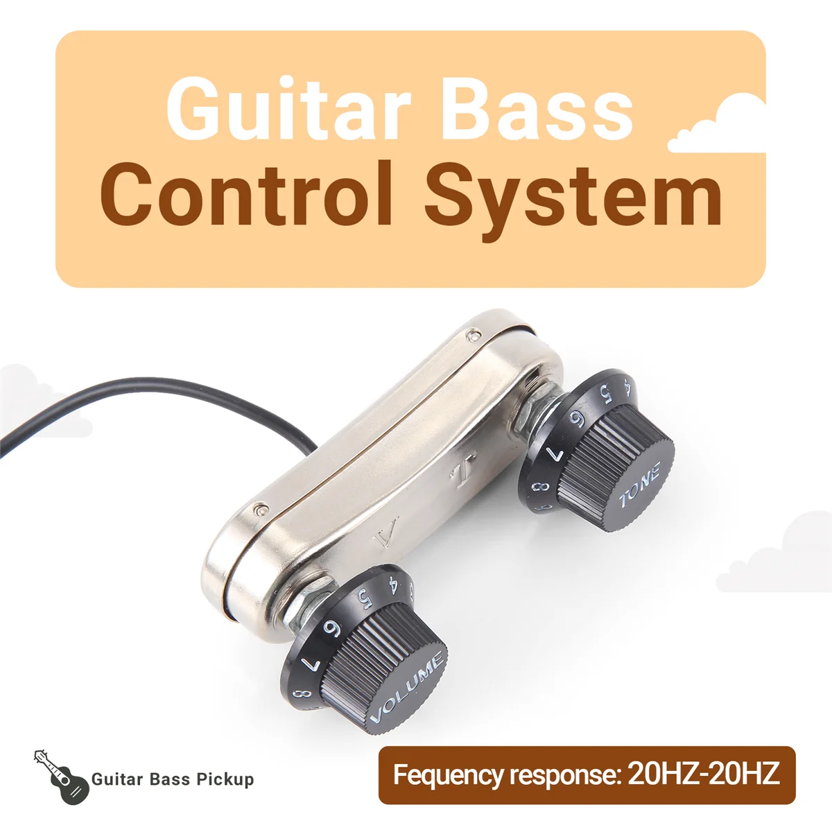 ปิ๊กอัพกีตาร์โปร่ง Piezo & Passive Preamp PS700 Rich