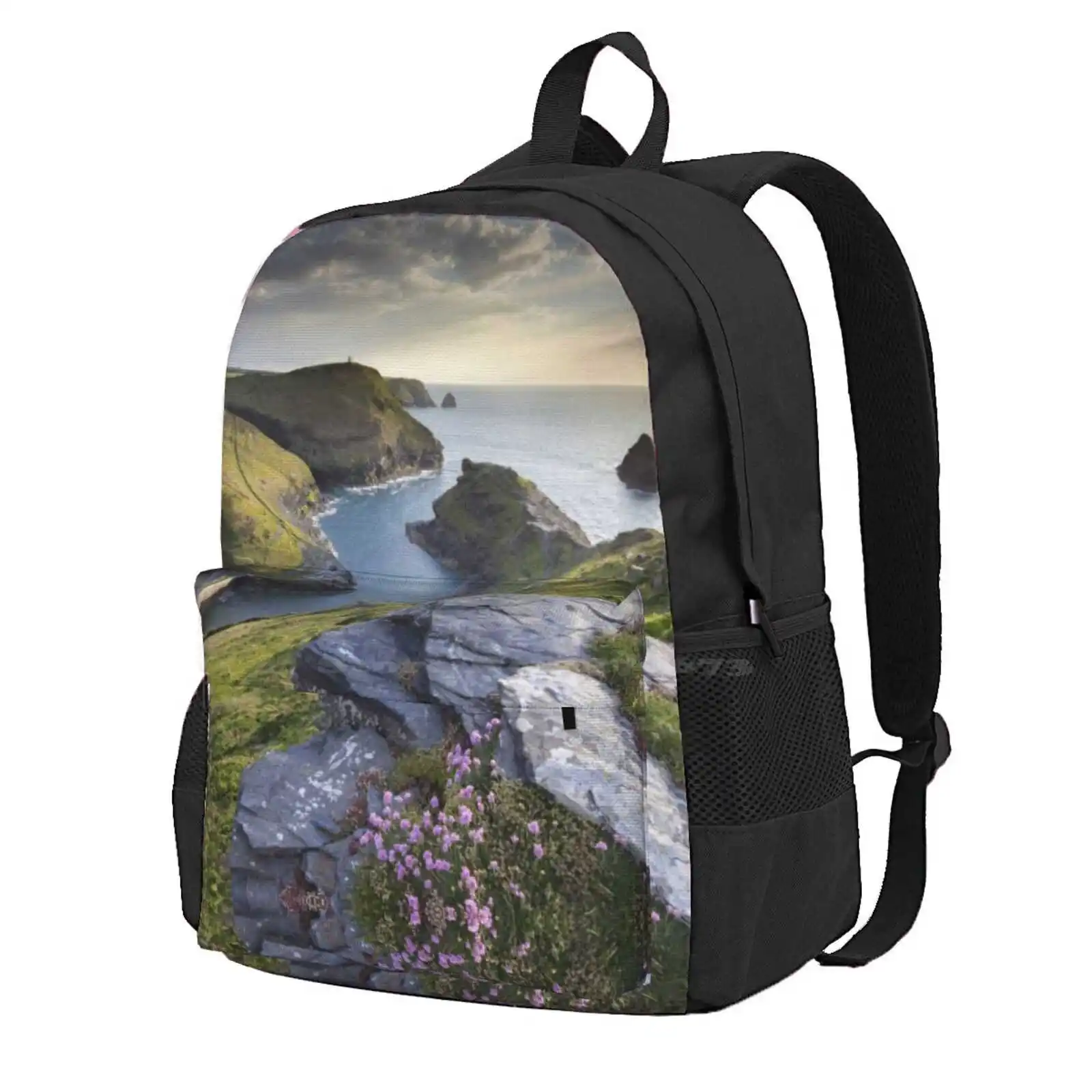 Cornwall : Boscastle Harbour Hot Sale Schoolbag Backpack Fashion Bags Boscastle Harbour North Cornwall Cornish Coast West