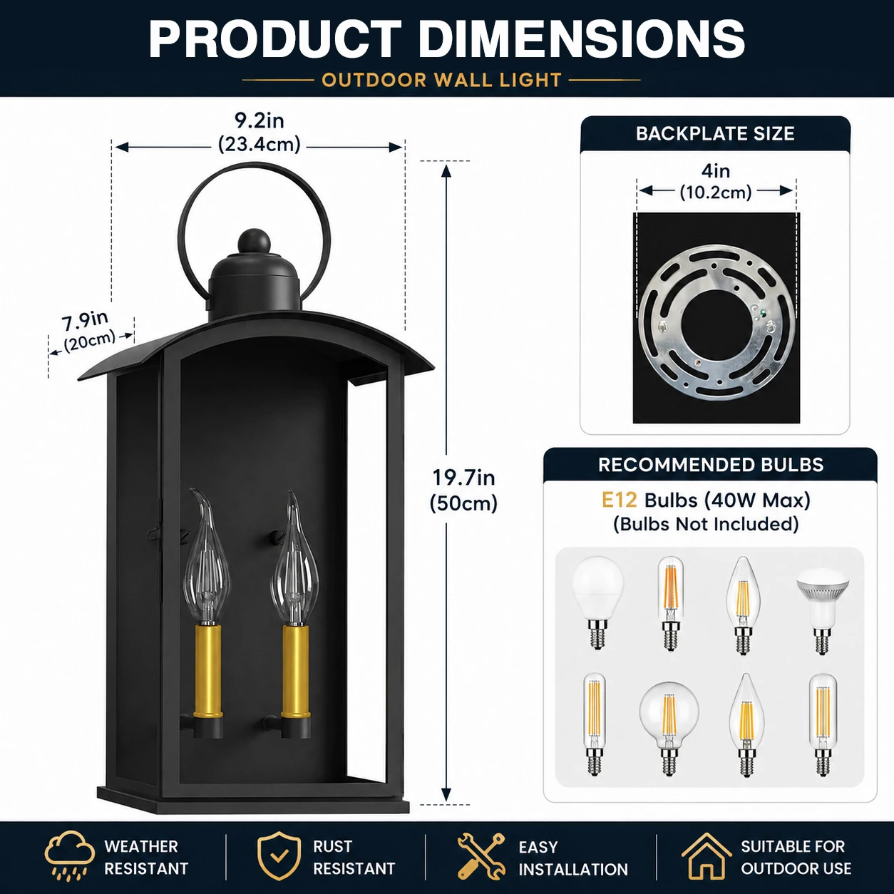19.7 inch Dusk to Dawn buitenw - Dusk To Dawn Bulb recensie en prijs
