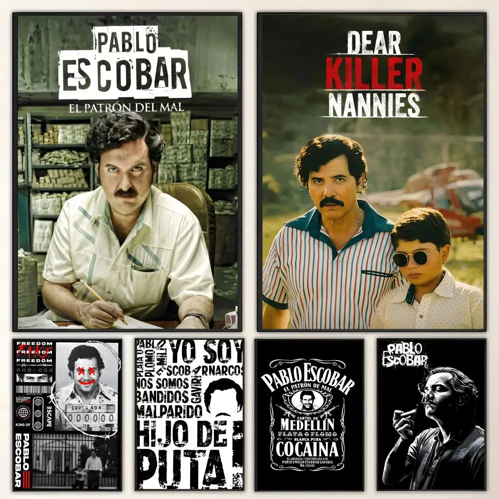 Person Pablo Escobar Poster HD art waterproof sticky wall home decoration aesthetic