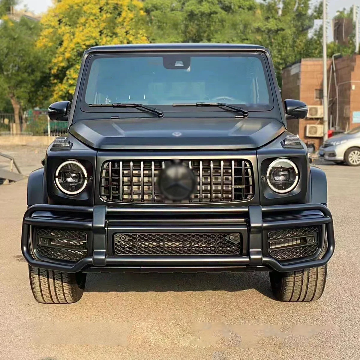 Front and Rear bumper for Mercedes benz G class W463 2004-2018 change to new G63 AMG style Body kit with Hood Fender Headlight