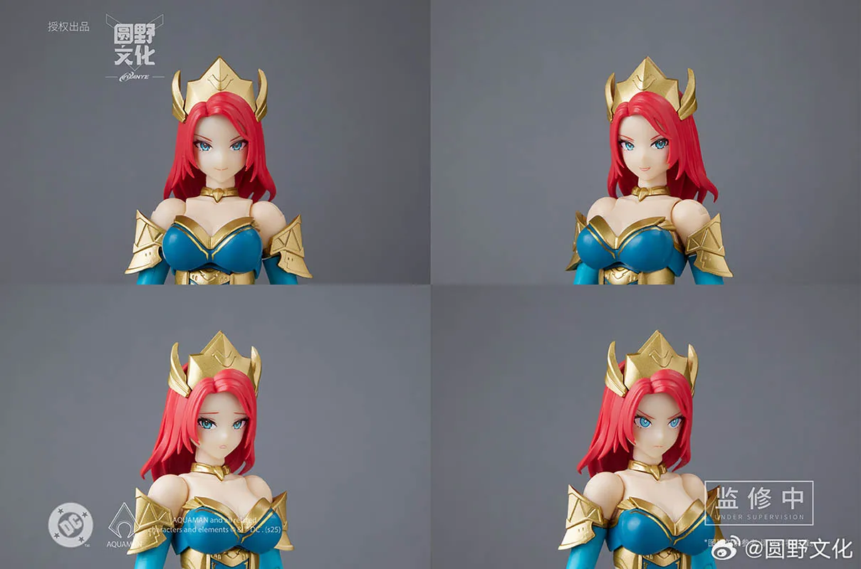 MS GENERRL X Yuanyewenhua DC バットマン アクアマン メラ モビルスーツ ガール アニメ アクションフィギュア 組み立てモデル コレクション玩具