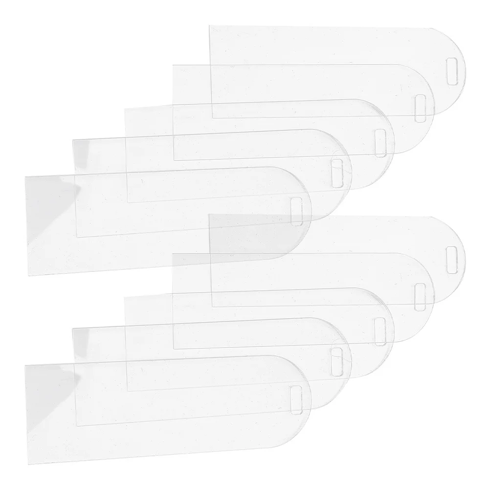 

30Pcs Transparent Bookmarks Acrylic DIY Bookmark Blanks Clear Unpainted Craft for Students Reading Page Markers Decorative Gift