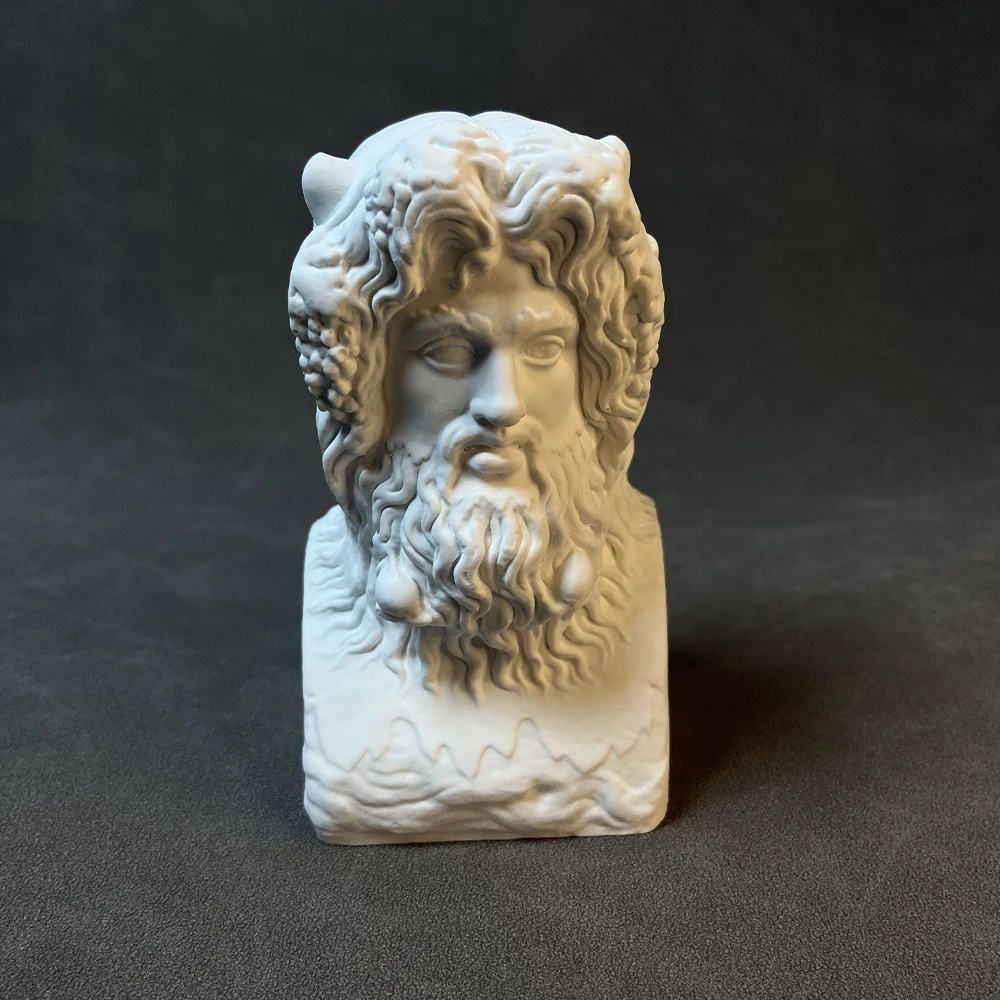 Poseidon Neptune Retro Roman Art Plaster Figure Statue Desktop Wine Cabinet Bookshelf Decorative Ornament Sculpture Ceremony