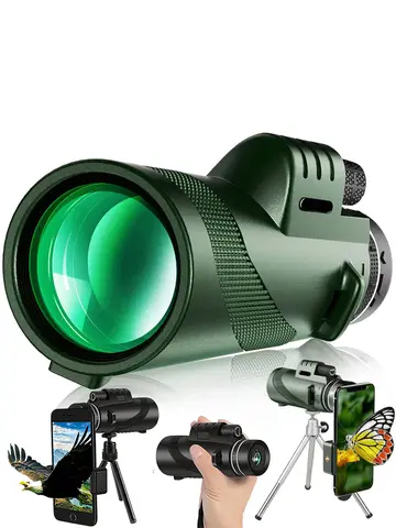 Portable Zoom HD 5000M Telescope Folding Long Distance Mini Powerful Telescope for Hunting Sports Outdoor Camping Travel
