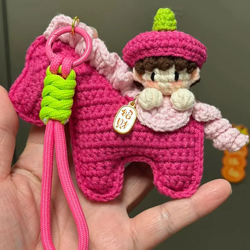 kit-de-materiais-diy-para-pingente-de-ponei-em-fio-de-trico-pequeno-pingente-presente-para-concerto-acessorios-de-croche-e-tecelagem-de-la-instant-brother-luo