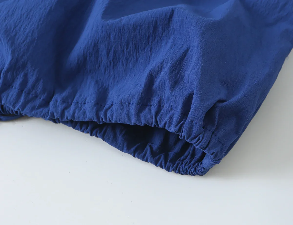 Vintage-Lichtjacke, einreihig, für Frühling und Herbst, Damenmantel, dünn, schick, lässig, mit Faltenärmeln, Stehkragen, High-Street-Top – Detail 8