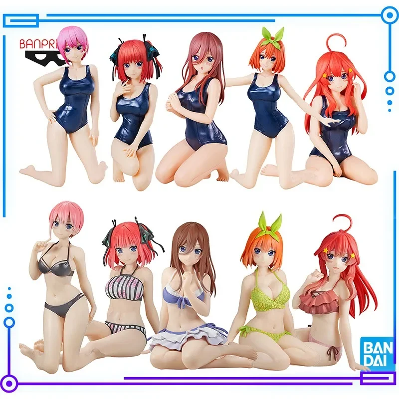 Bandai Original Genuine Banpresto The Quintessential Quintuplets Nakano Ichika Nino Miku Yotsuba Itsuki Anime Models Toy Figures