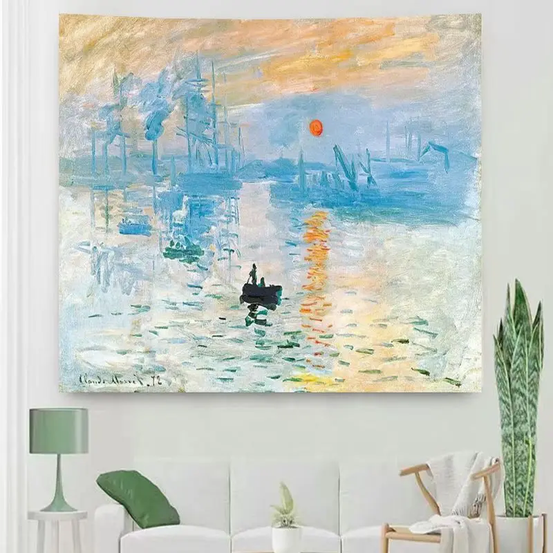 VIKAMA Vintage Meadow Wildflower Tapestry, Durable Polyester Wall Hanging, Bedroom Living Room Decor, Rustic Floral Art, at Home