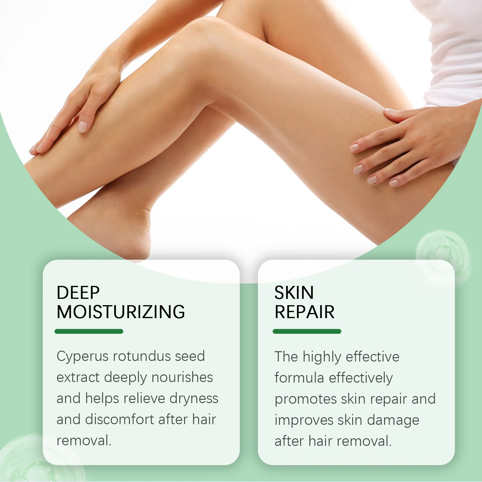 천연 Cyperus Rotundus 오일 제모 억제제 면도 진정 영양 진정 후 보습 썸네일 6