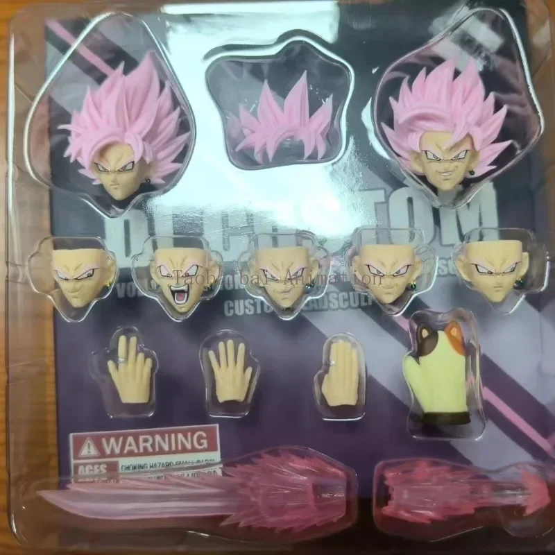 In Stock DL Black Goku Accessory Pack Lao Lei Zamasu Head Sculpture Accessory Pack Model Action Figure Toy Collection Gift